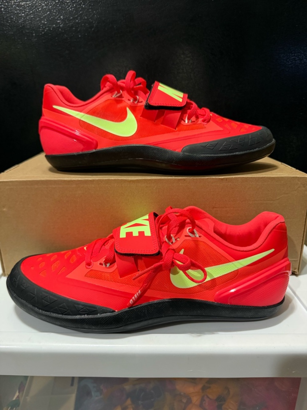 Nike Zoom Rival SD 2 Throwing Shoes Bright Crimson Mens Size 11.5 FZ9665-600